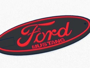 ford mustang keychain 3d printing muscle cars 3d print model - Mito3D