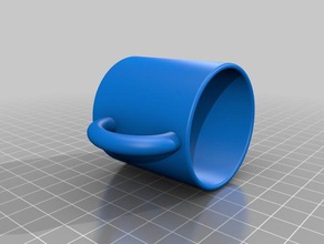 simple mug kitchen dining 3d print model - Mito3D