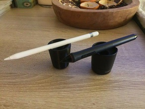 apple pencil stand tablet 3d print model - Mito3D