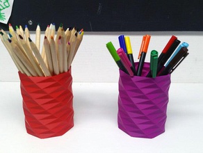 pencil holder containers lamp lampshade cup 3d print model - Mito3D