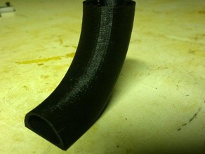 parametric right angle vacuum attachment replacement parts cnc openscad hose xcarve 3d print model - Mito3D