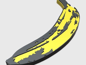banana andy warhol 2d art 3d print model - Mito3D