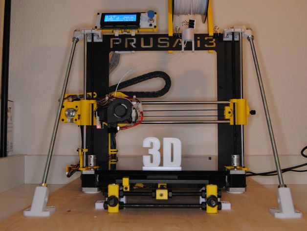 rahmenverst&aumlrkung el refuerzo de la estructura prusa i3 hephestos bq 3d impresora partes cojinete pantalla lcd z-eje estabilizador rodamiento 3D print model - Mito3D