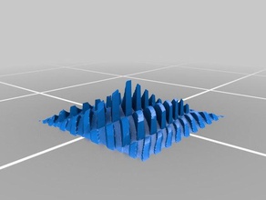 sawtooth terrain other 3d print model - Mito3D