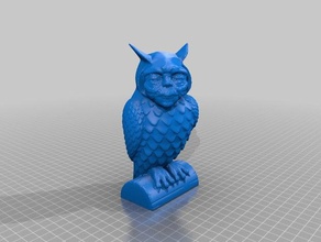 yoda Eule crossover Kunst 3d print model - Mito3D
