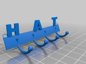hat hooks 3d printing 3d print model - Mito3D