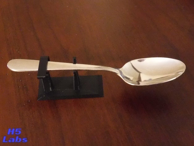 élégant ustensile de titulaire cuisine à manger fourche la cuillère repos utensilholder 3D print model - Mito3D