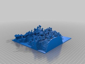 minecraft maison ménage 3d print model - Mito3D