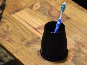 toothbrush holder bathroom sink pencil pen vase 3d print model - Mito3D