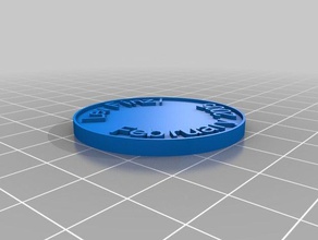 il mio personalizzati moneta chip le monete badge 3d print model - Mito3D