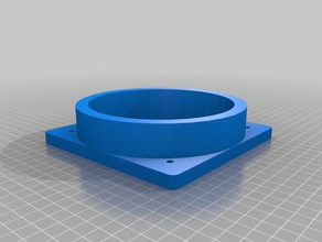 mi personalizados tubo del adaptador de la brida opcional rejilla paramétricas partes 3d print model - Mito3D