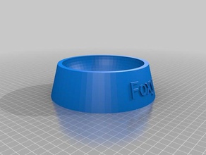 foxy bol les animaux de compagnie personnalisé 3d print model - Mito3D