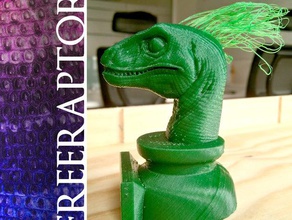 peludo freeraptor criaturas dinosaurio velociraptor 3d print model - Mito3D