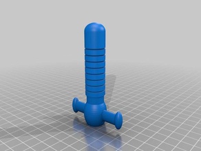 my customized sword handle straw fights guard toys games 3d print model - Mito3D