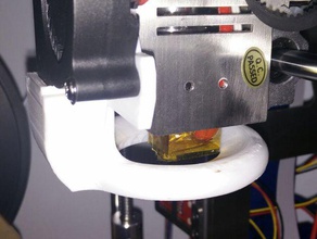 height adjustable fan duct prusa i3 zonestar 802q 3d printer parts extruder holder mount rework 3d print model - Mito3D