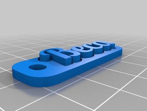 fancy beca keychains customized 3d print model - Mito3D