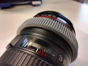 follow focus gear ring canon ef 24-105mm 14 usm camera cinematography dslr 3d print model - Mito3D