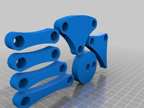 artist toy parts jansen hur revised legs interactive 3d print model - Mito3D