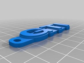 gti Schlüsselanhänger angepasst 3d print model - Mito3D