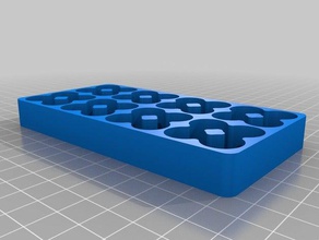 özelleştirilmiş pil tepsi organizasyon 3d print model - Mito3D