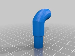 ventilador de teto cadeia redirecionamento tubo substituição partes 3d print model - Mito3D