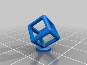 chanfreinés cube partie de test sculptures openscad 3d print model - Mito3D