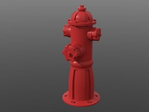 borne incendie fire hydrant other 3d print model - Mito3D