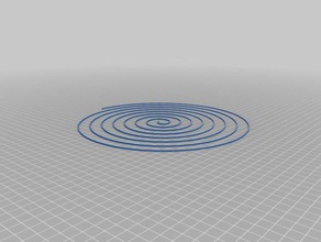 rostock max spiral test pattern bed flatness calibration 3d printing tests delta v2 3d print model - Mito3D