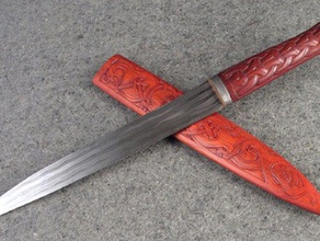 rangers aprendiz de saxe cuchillo props 3d print model - Mito3D