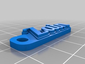 zain trousseau de clés porte-clés personnalisé 3d print model - Mito3D