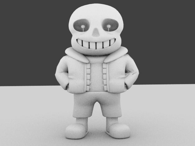 undertale sans oyunlar video 3D print model - Mito3D