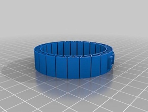eva flexible nom de bracelet les bracelets personnalisé 3d print model - Mito3D