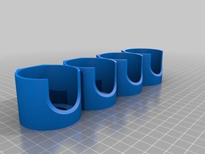 support pour 5 pots &agrave &eacutepices kitchen dining customized 3d print model - Mito3D