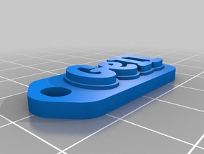 ijp 2 chaveiros personalizado 3d print model - Mito3D