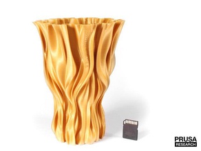 fluid vase sculptures dominik csa flower josef prusa parametric i3 symmetry 3d print model - Mito3D