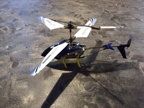 syma s107 helicóptero, trem de pouso skid substituição rc veículos 3d print model - Mito3D