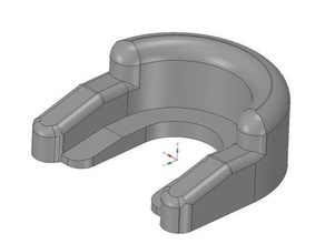 e3dv6 bowden coupling clip printer accessories e3d v6 ptfe tube 3d print model - Mito3D