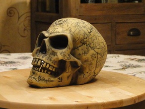alchimista omega cranio oggetti di scena gotico umano teschi 3d print model - Mito3D