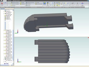 couvercle batterie pour pied coulisse tools 3d print model - Mito3D