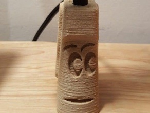 bras articulé lampe de serrage seemecnc statue moai bureau table workbench 3d print model - Mito3D