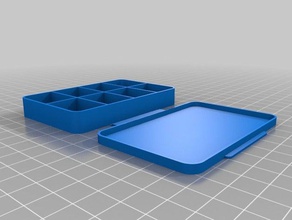 caso 2x4 recipientes personalizado 3d print model - Mito3D
