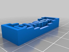 ismini scad öğrenme özelleştirilmiş 3d print model - Mito3D