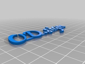 my customized 3d name od-sign sculptures 3d print model - Mito3D