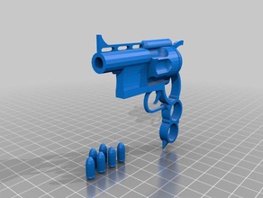juguete revólver 3d impresión 3d print model - Mito3D
