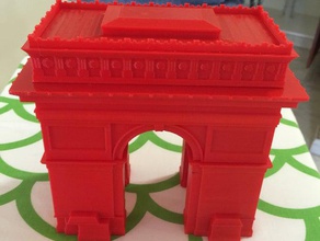 arco do triunfo fácil de impressão edifícios estruturas wargame terreno terrrain warhammer 3d print model - Mito3D