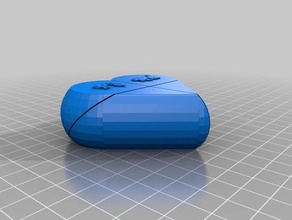 kalp büyük süslü 6tol kutusu etkileşimli özelleştirilmiş 3d print model - Mito3D