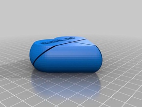 3 gizli kalp etkileşimli özelleştirilmiş 3d print model - Mito3D
