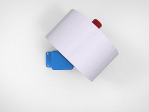 soporte de papel higiénico cuarto baño el rollo tejido 3d print model - Mito3D