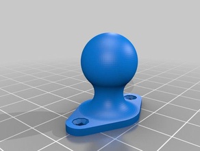 articulado de la bola del ventilador prusa i3a geeetech 3d impresora accesorios personalizado 3d print model - Mito3D