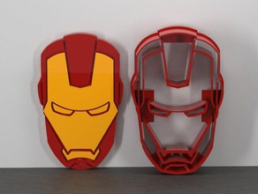 iron man cookie cutter kitchen dining 3d print model - Mito3D